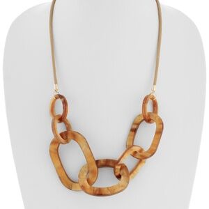 Acrylic Multi Oval Linked Necklace